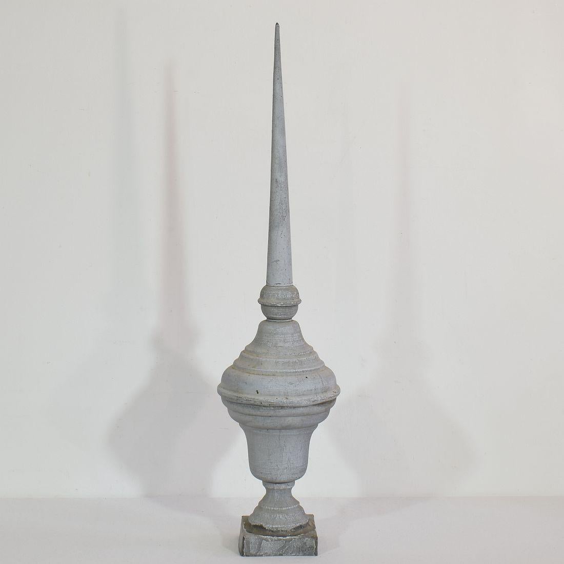 Collection of 3 French 19th Century Zinc Roof Finials 6