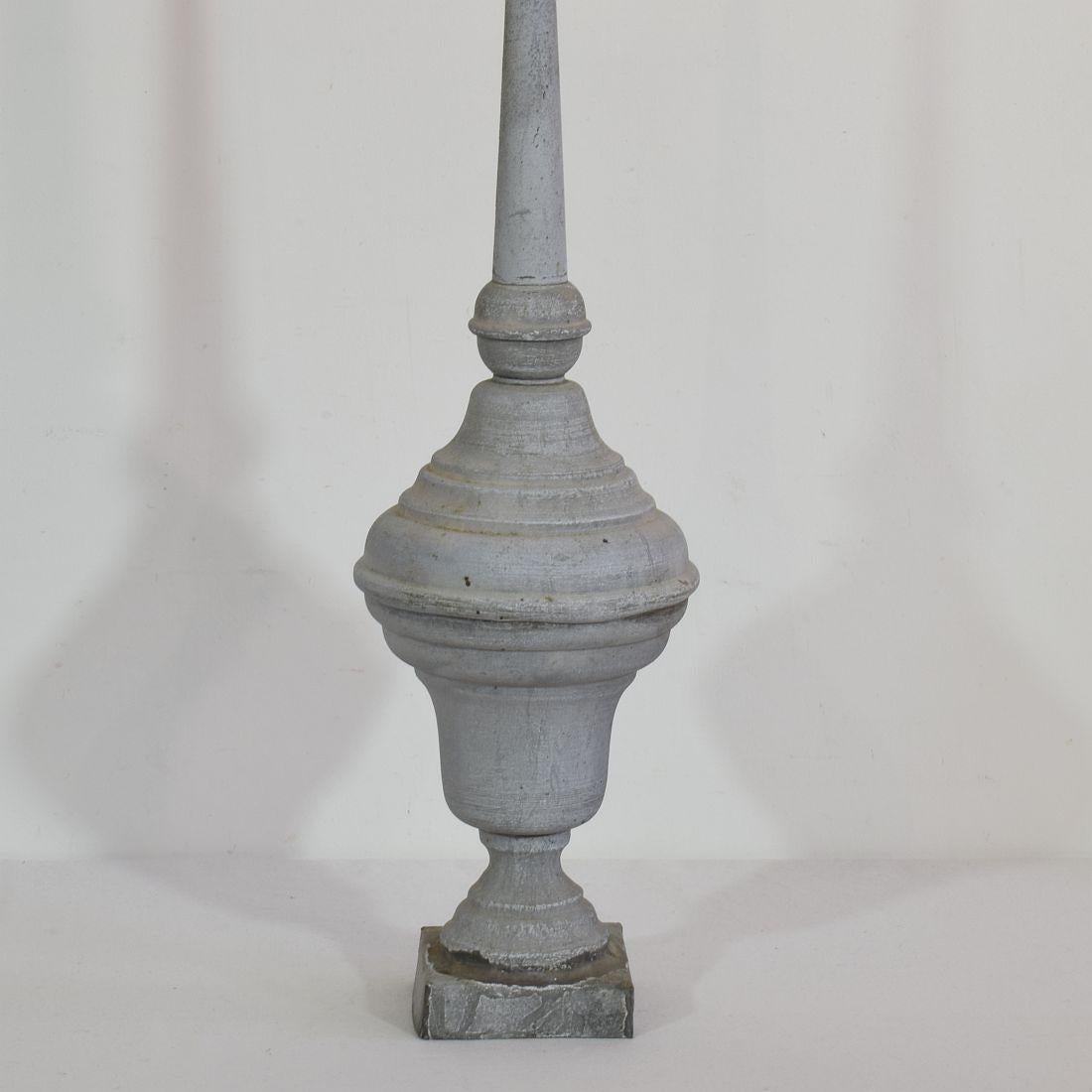 Collection of 3 French 19th Century Zinc Roof Finials 8