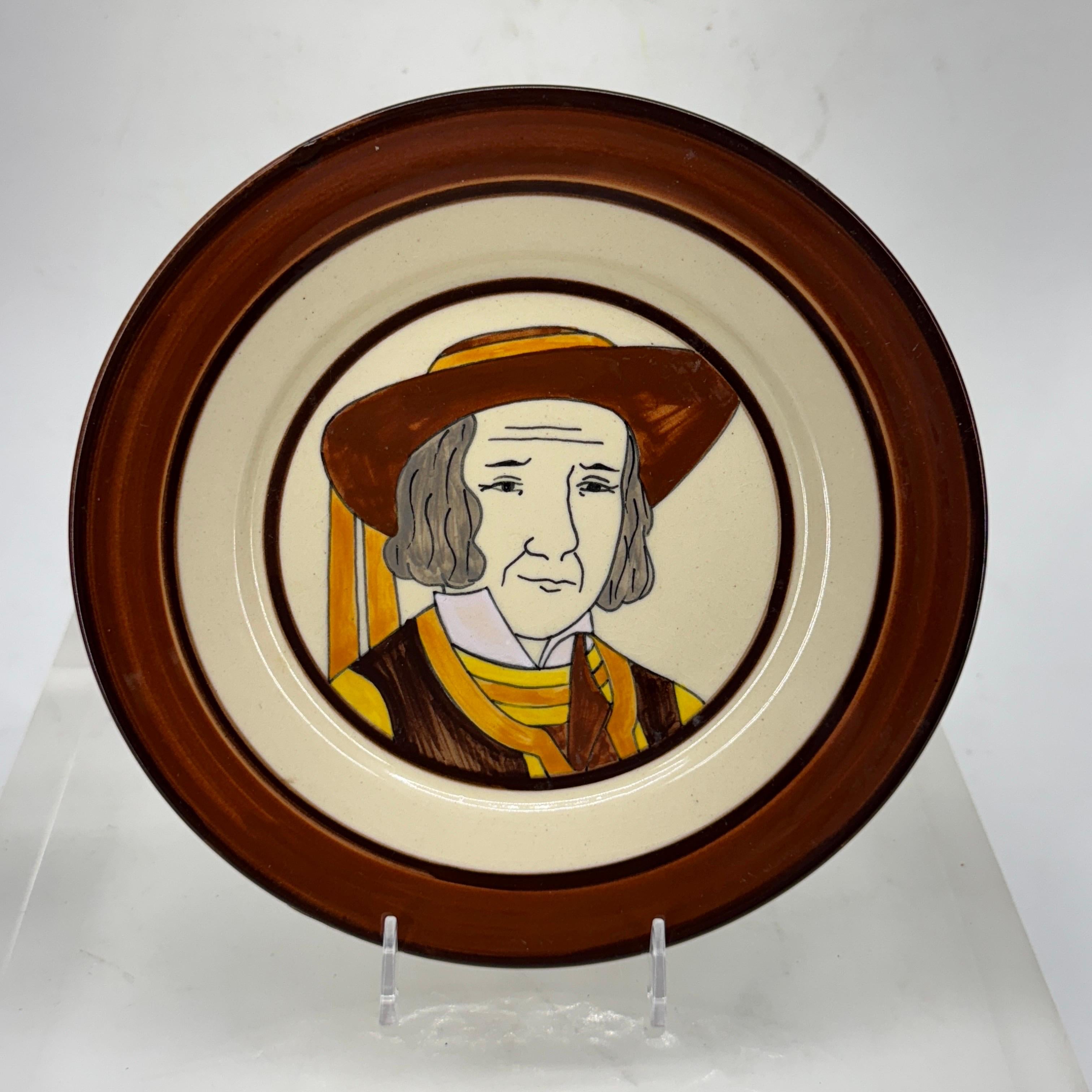 Colección de 3 Platos de loza francesa HB Quimper Breton Hecho a mano en venta