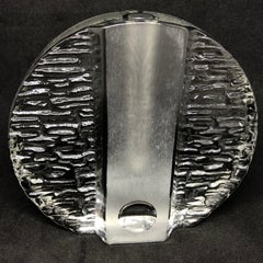 Collection of 3 Ice Block Glass "Solifleur" Vases, German, 1960s