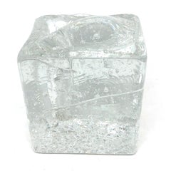 Collection of 3 Ice Block Glass "Solifleur" Vases, German, 1960s