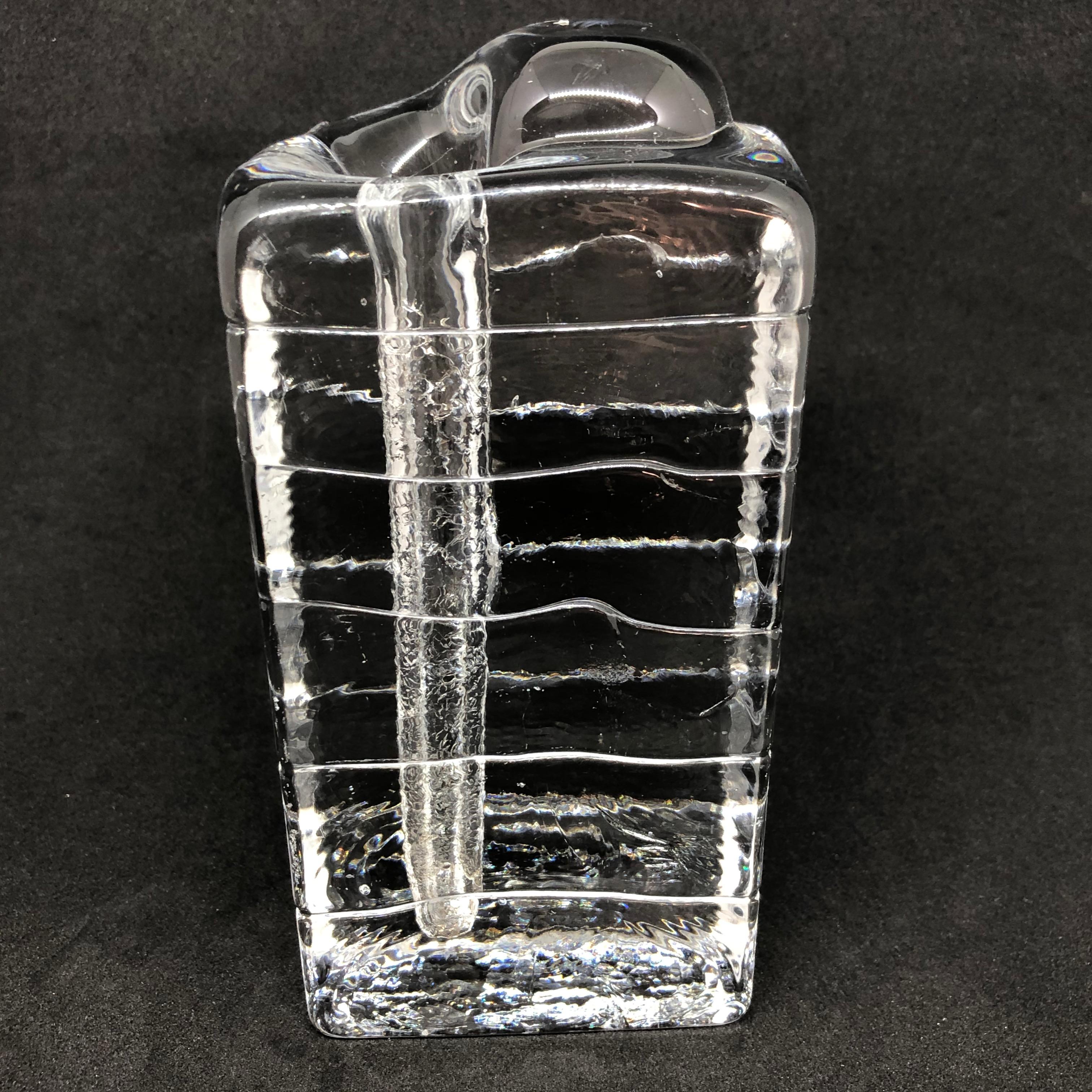 Mid-20th Century Collection of 3 Ice Block Glass 