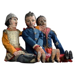 Collection of 3 Italian 19th Century Marionettes