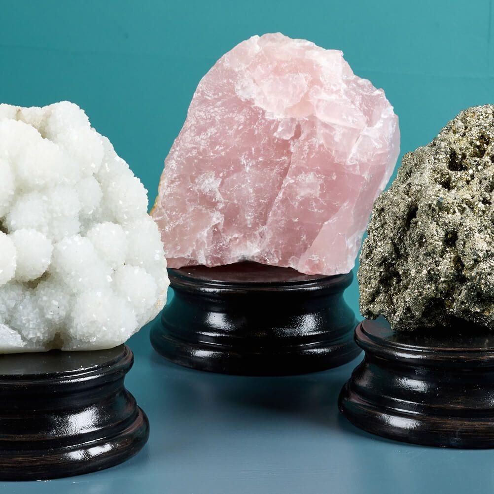 Collection of 3 Large Natural Cabinet Minerals In Fair Condition For Sale In Wormelow, Herefordshire