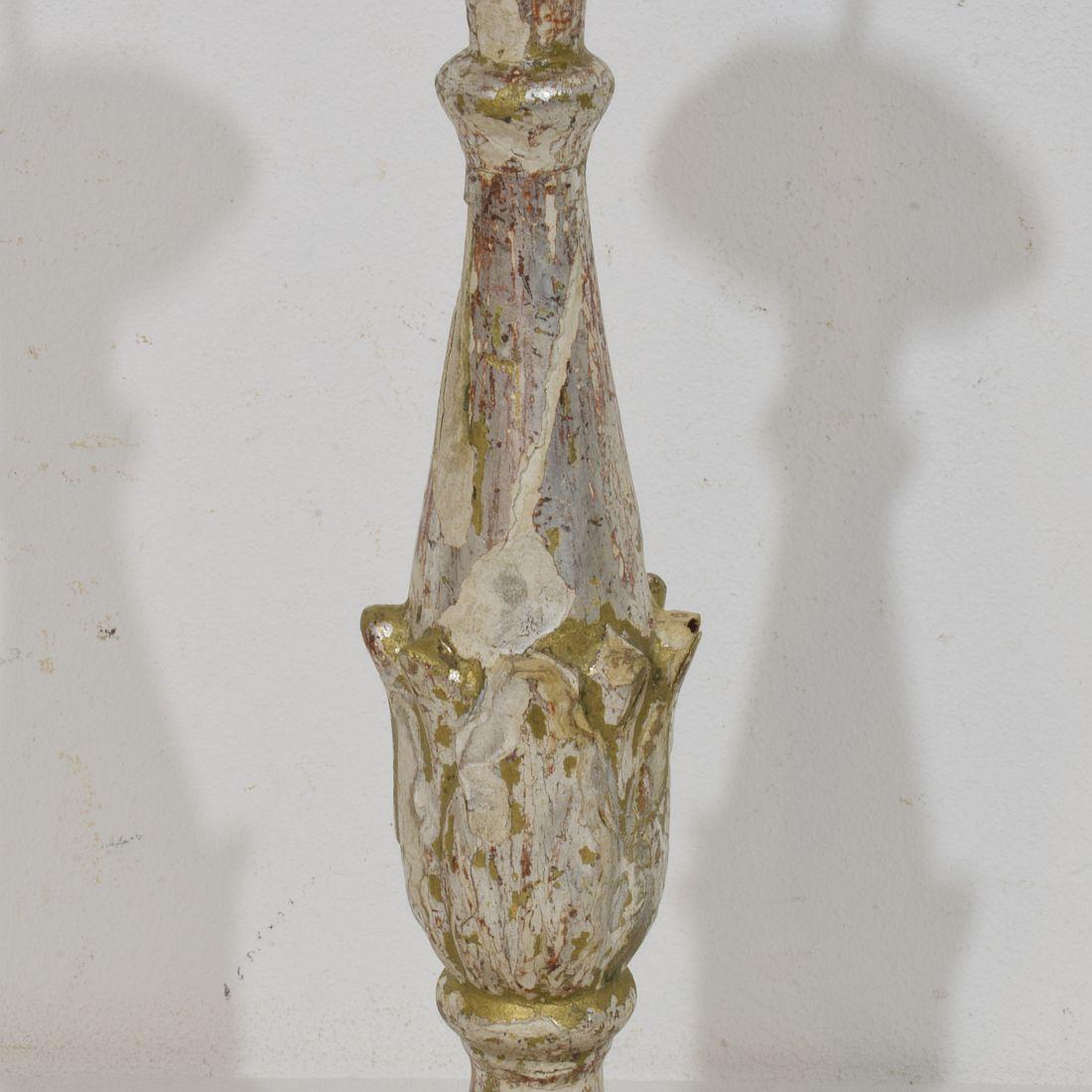 Collection Of 3 Late 18th Century Italian Neoclassical Candleholders For Sale 4