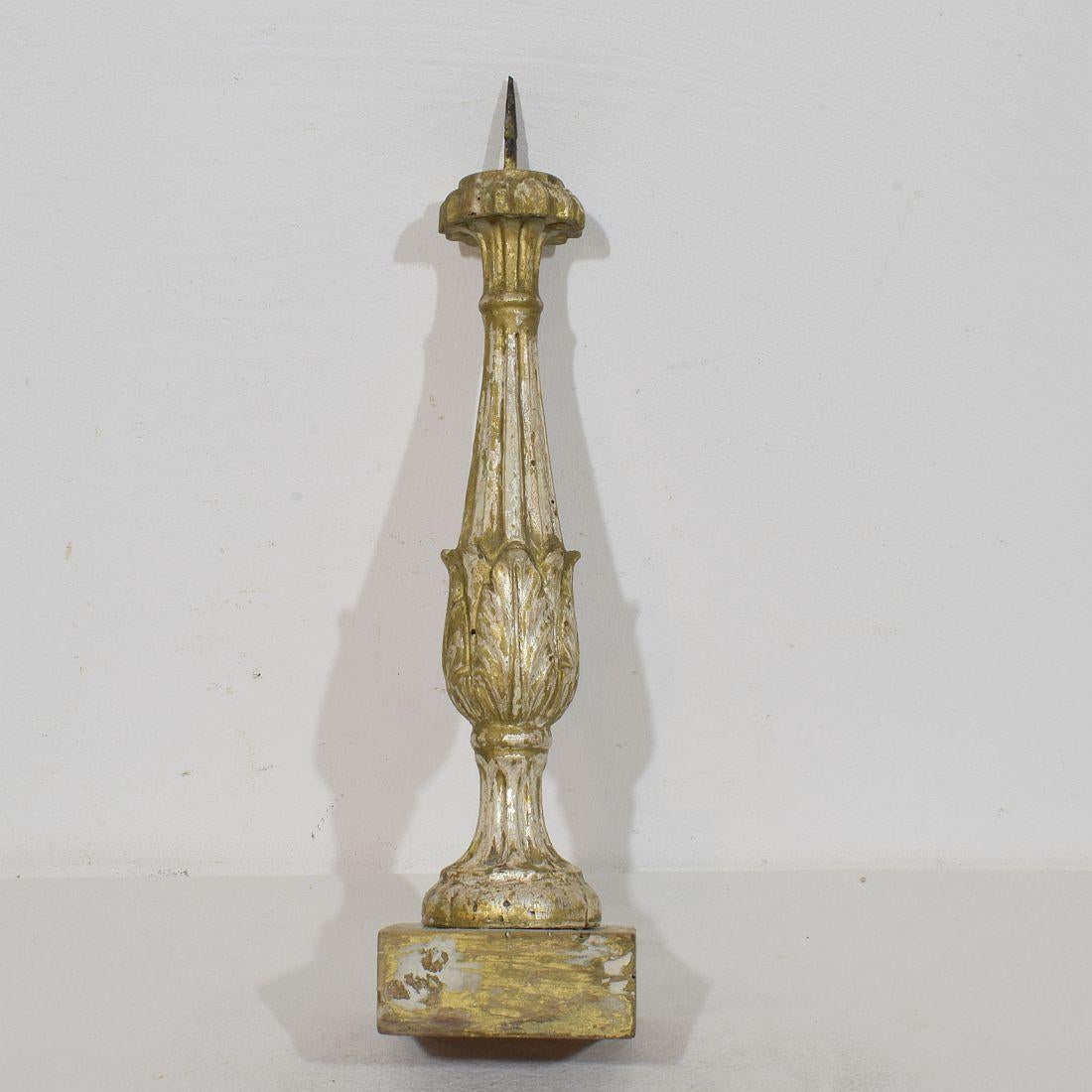 Collection Of 3 Late 18th Century Italian Neoclassical Candleholders For Sale 5