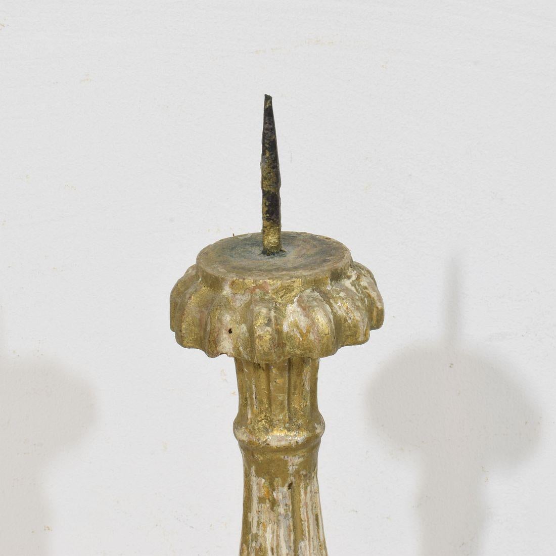 Collection Of 3 Late 18th Century Italian Neoclassical Candleholders For Sale 8