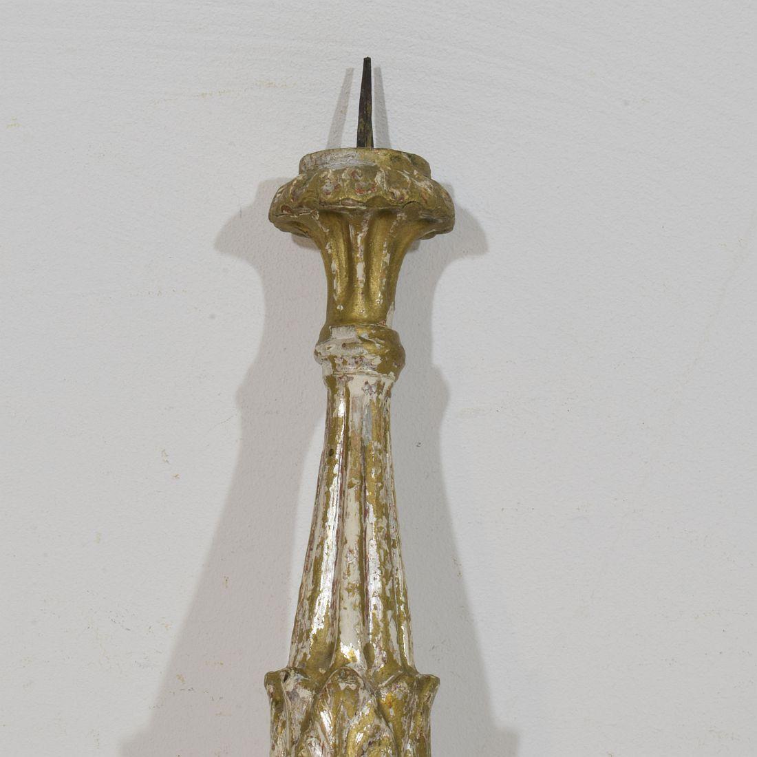 Collection Of 3 Late 18th Century Italian Neoclassical Candleholders For Sale 10