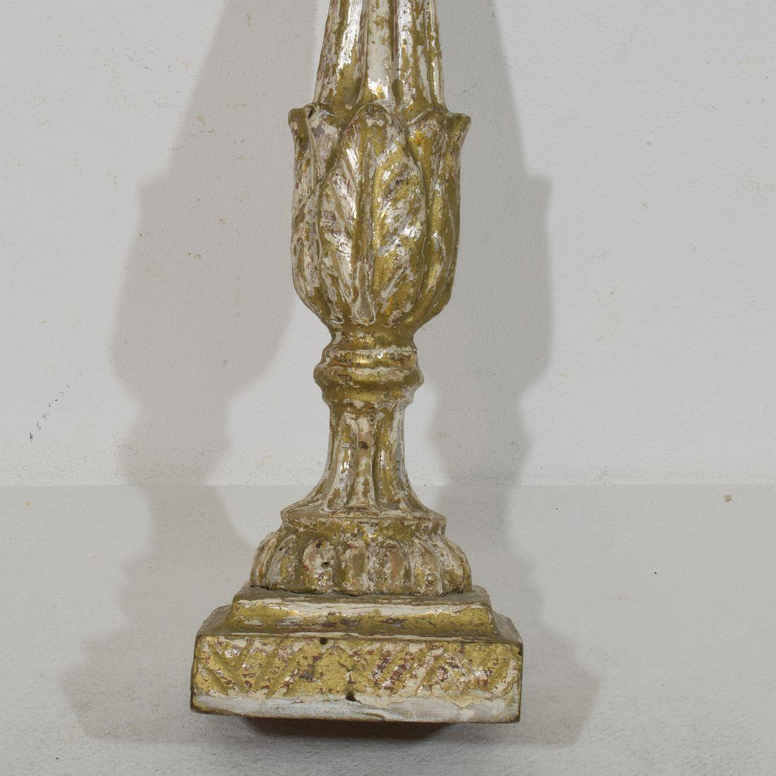 Collection Of 3 Late 18th Century Italian Neoclassical Candleholders For Sale 11