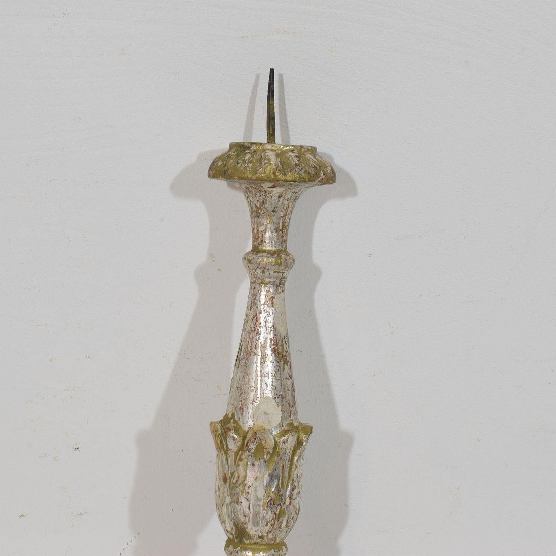 Collection Of 3 Late 18th Century Italian Neoclassical Candleholders For Sale 2