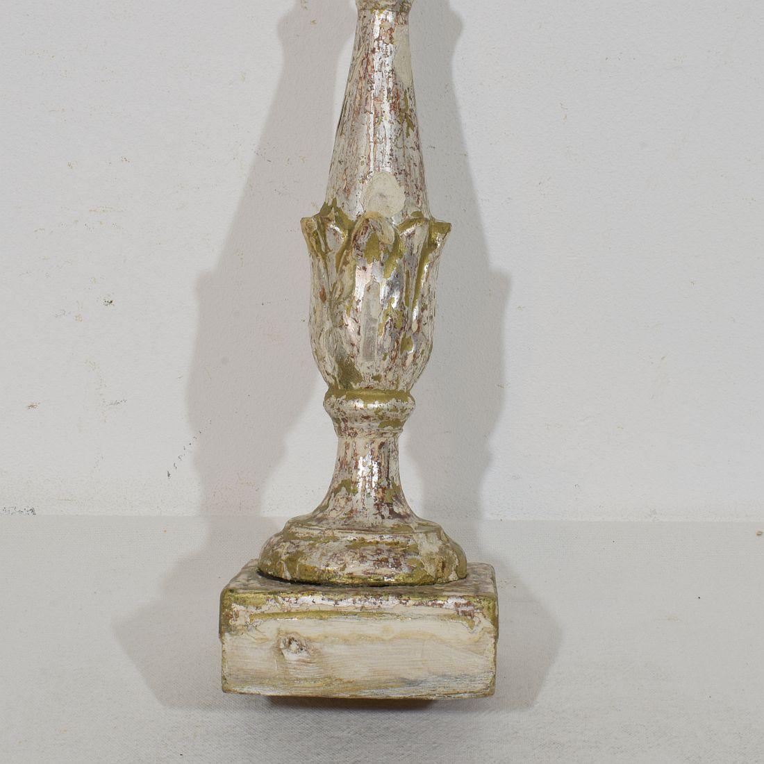 Collection Of 3 Late 18th Century Italian Neoclassical Candleholders For Sale 3