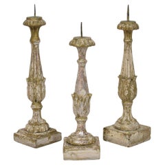 Collection Of 3 Late 18th Century Italian Neoclassical Candleholders