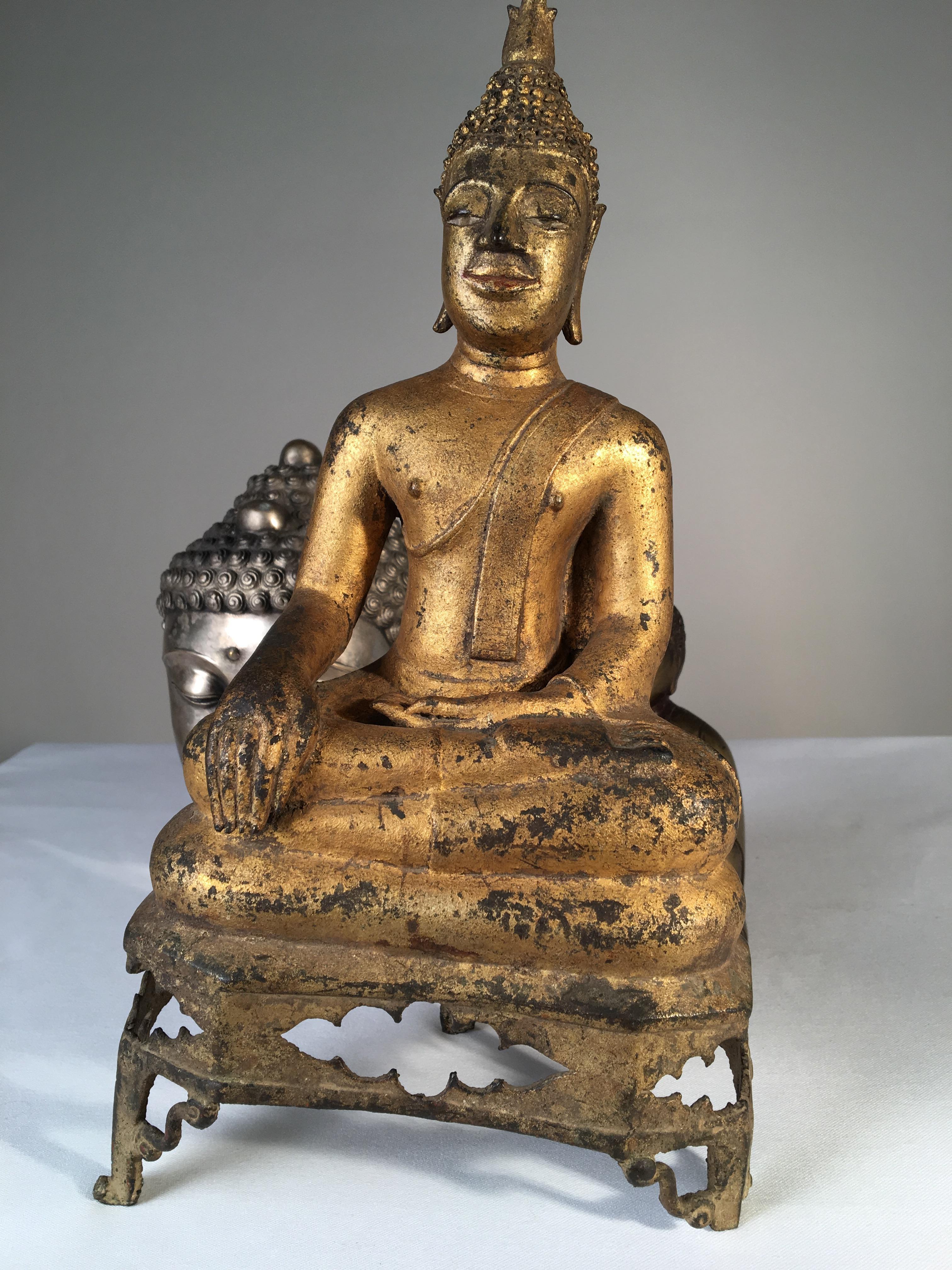 Asian Collection of 3 Metal Buddhas