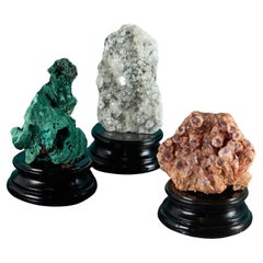 Colección de 3 Especímenes Minerales Naturales
