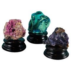 Colección de 3 Especímenes Minerales Naturales