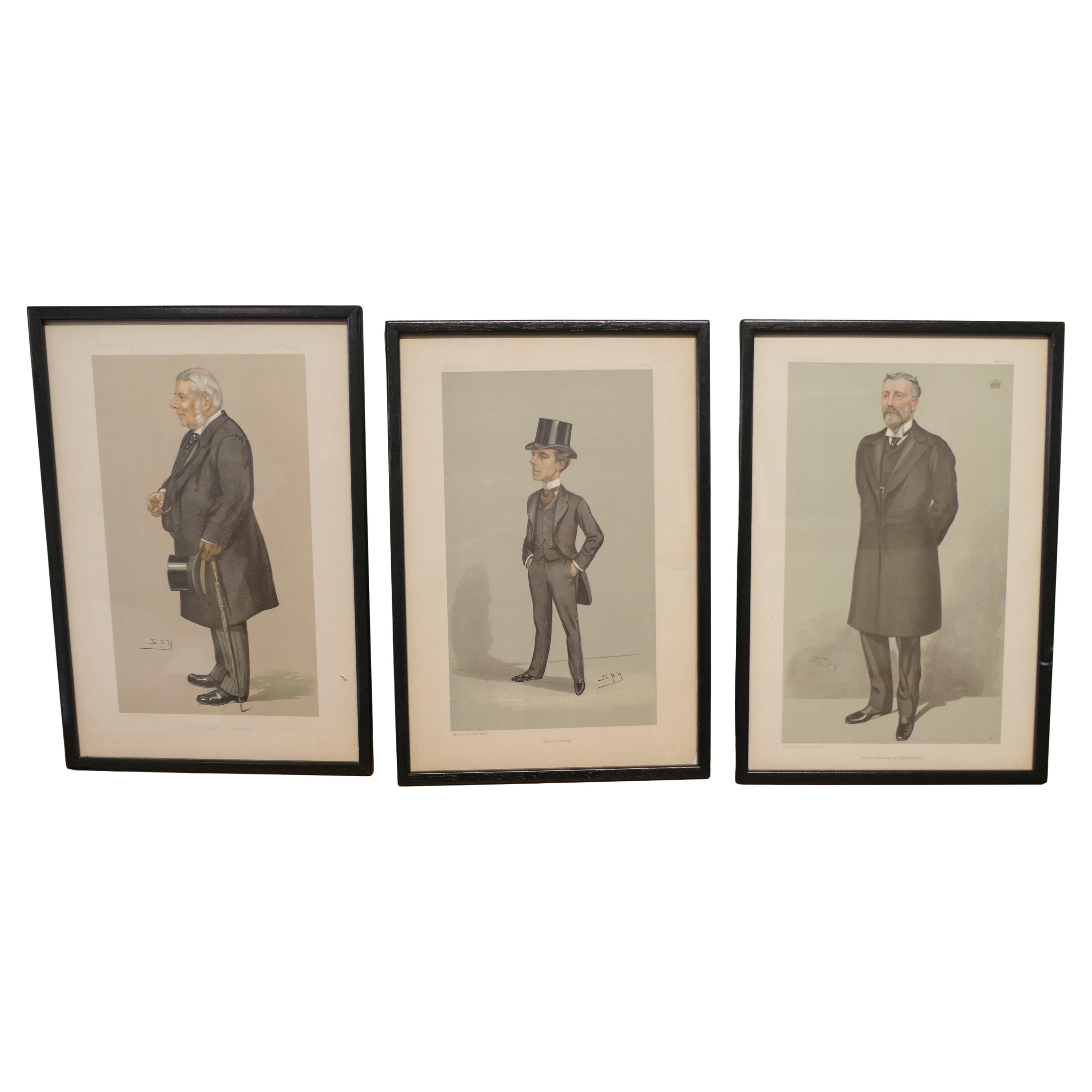 Collection of 3 Vanity Fair Political “Spy”Prints A good collection