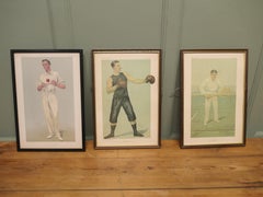 Collection of 3 Vanity Fair Sport Themed “Spy” Prints A rare collection