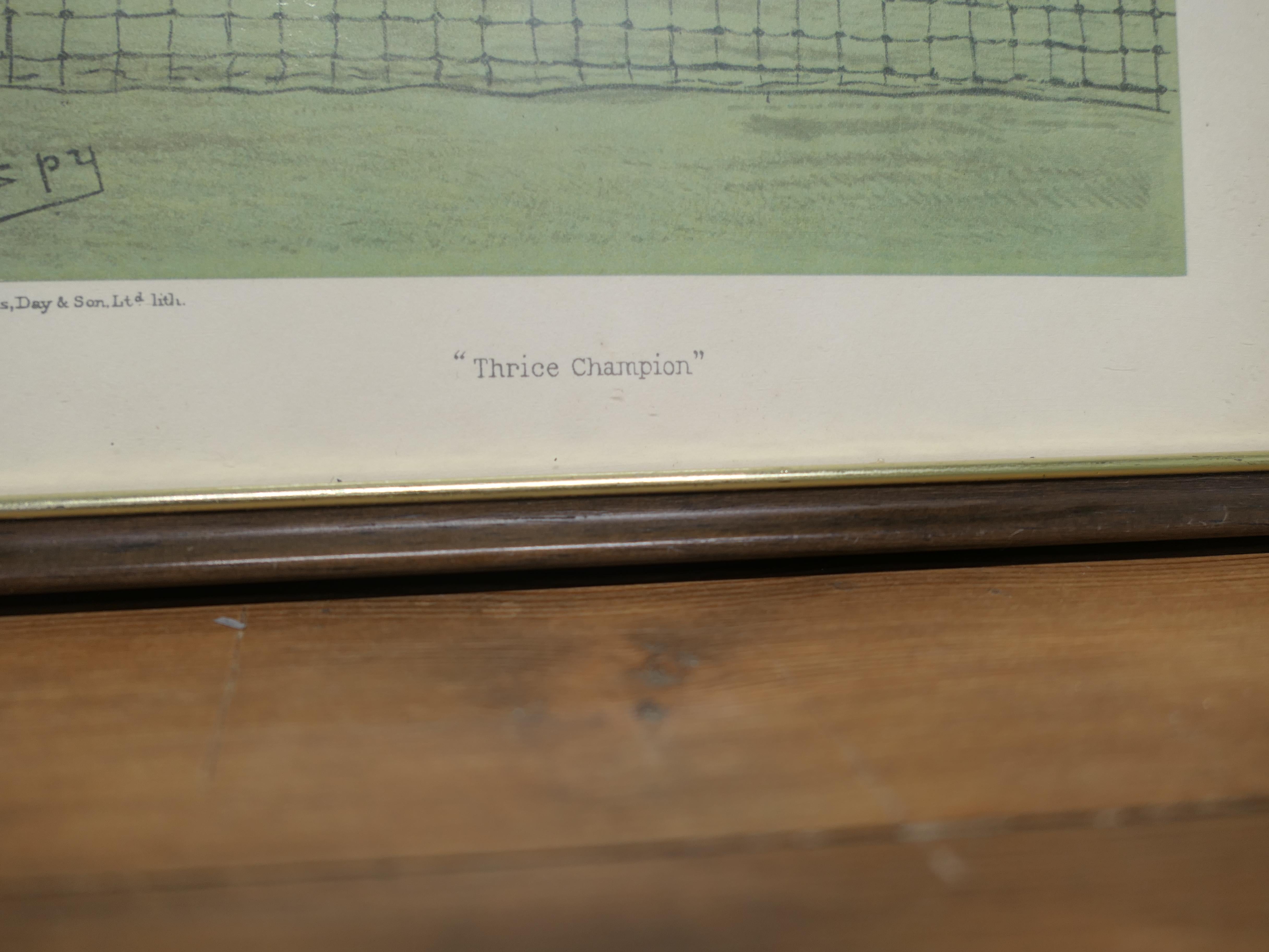 19th Century Collection of 3 Vanity Fair Sport Themed “Spy” Prints A rare collection For Sale