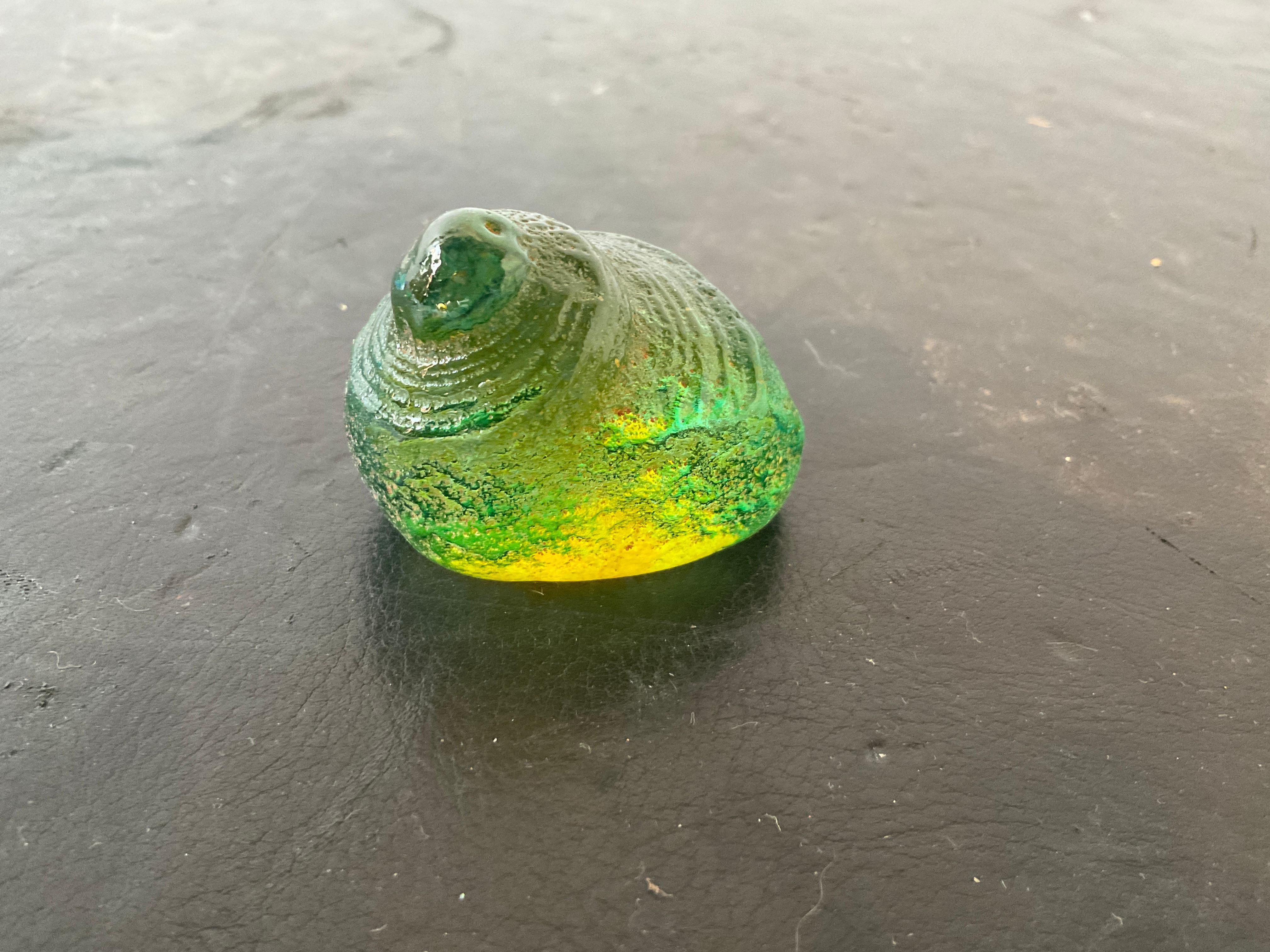 Collection Of  34 Iridescent Glass Shells For Sale 4