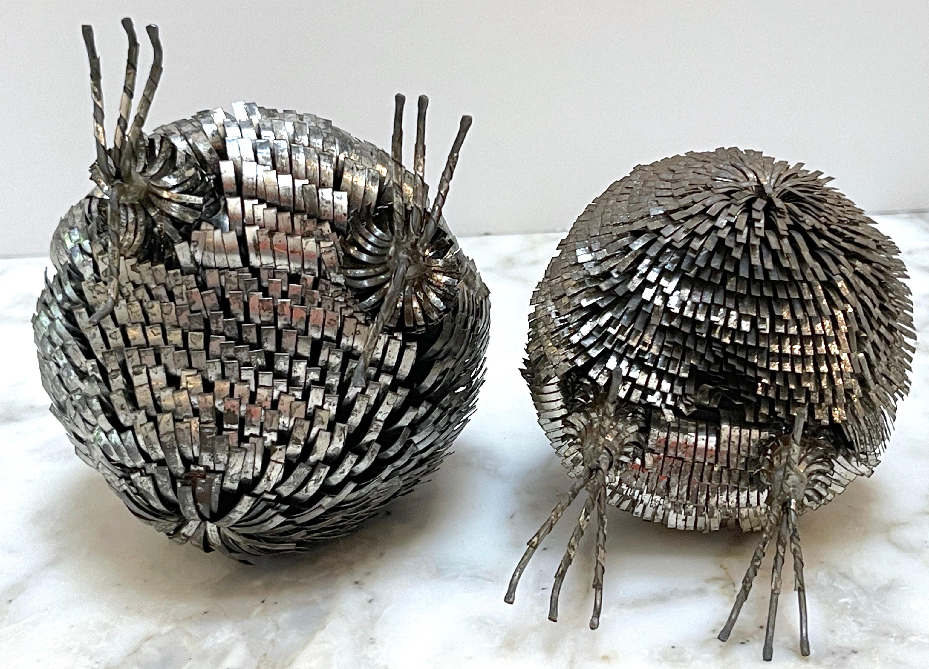 Collection of 4 Brutalist Metal Work Figures of Owls, Attrib. Sergio Bustamante 3