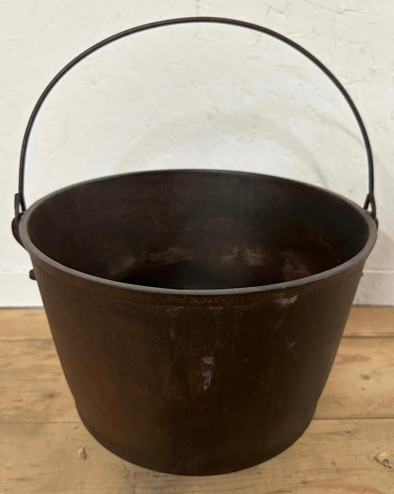 Collection of 4 Cast Iron Cauldrons or Buckets For Sale 2