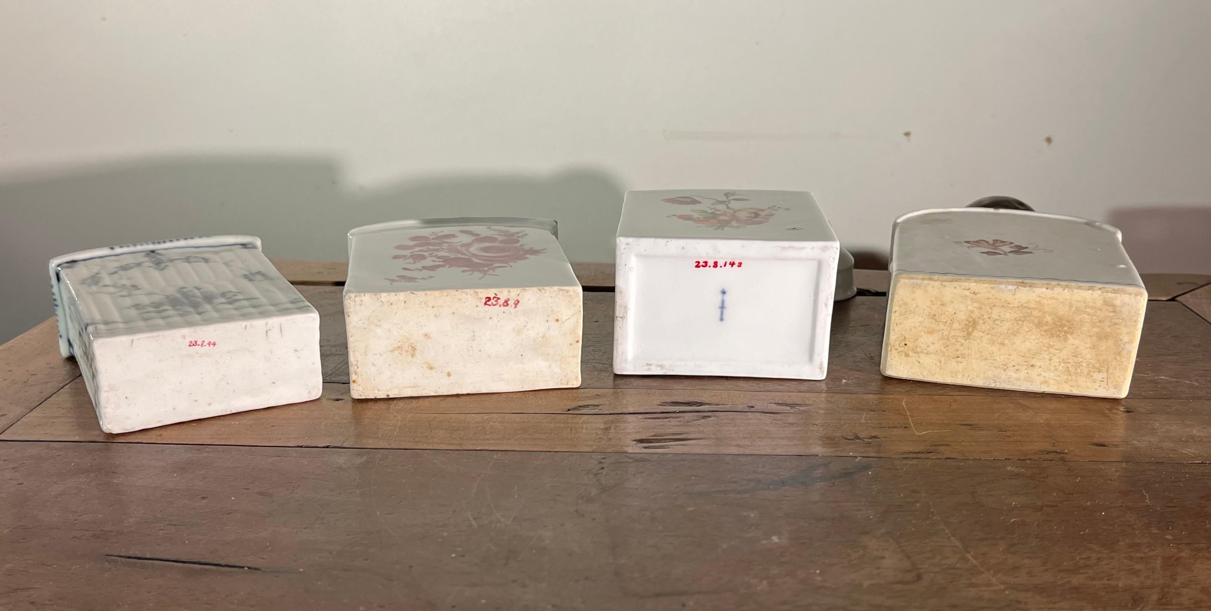 Collection de 4 boîtes à thé d'exportation chinoise, 18ème siècle en vente 5