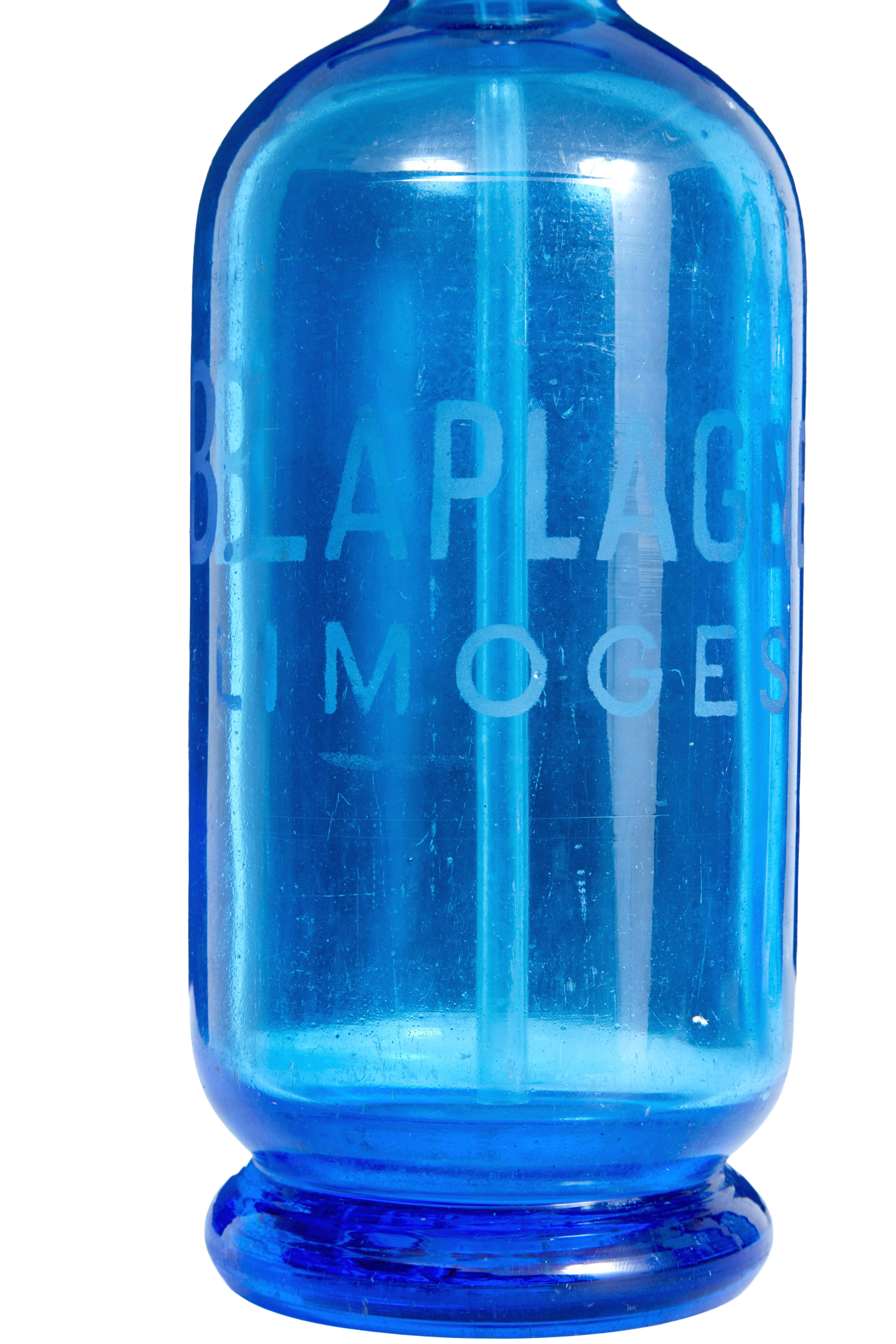 Buriné Collectional de 4 siphons à soda en verre gravé art déco français en vente