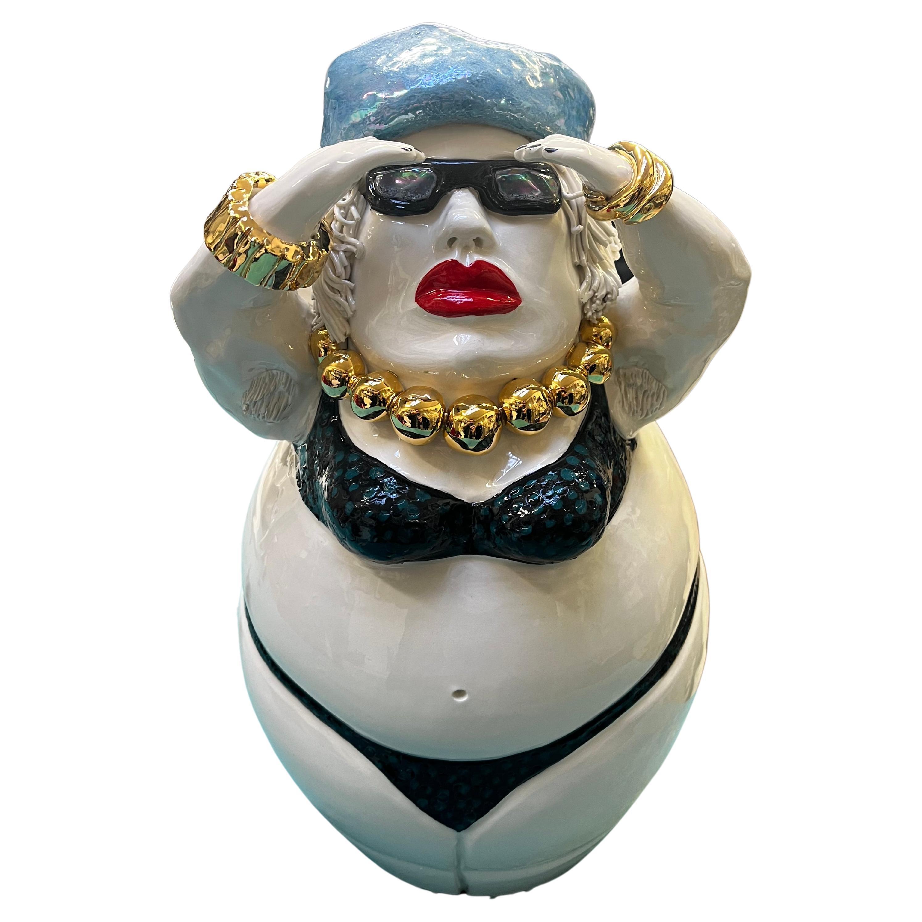 The Collective of 4 handmade unique pieces sea figures Made in Italy 2023 en vente