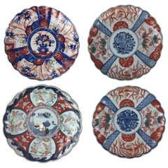 Collection of 4 Imari Japanese Chargers with Various Motifs