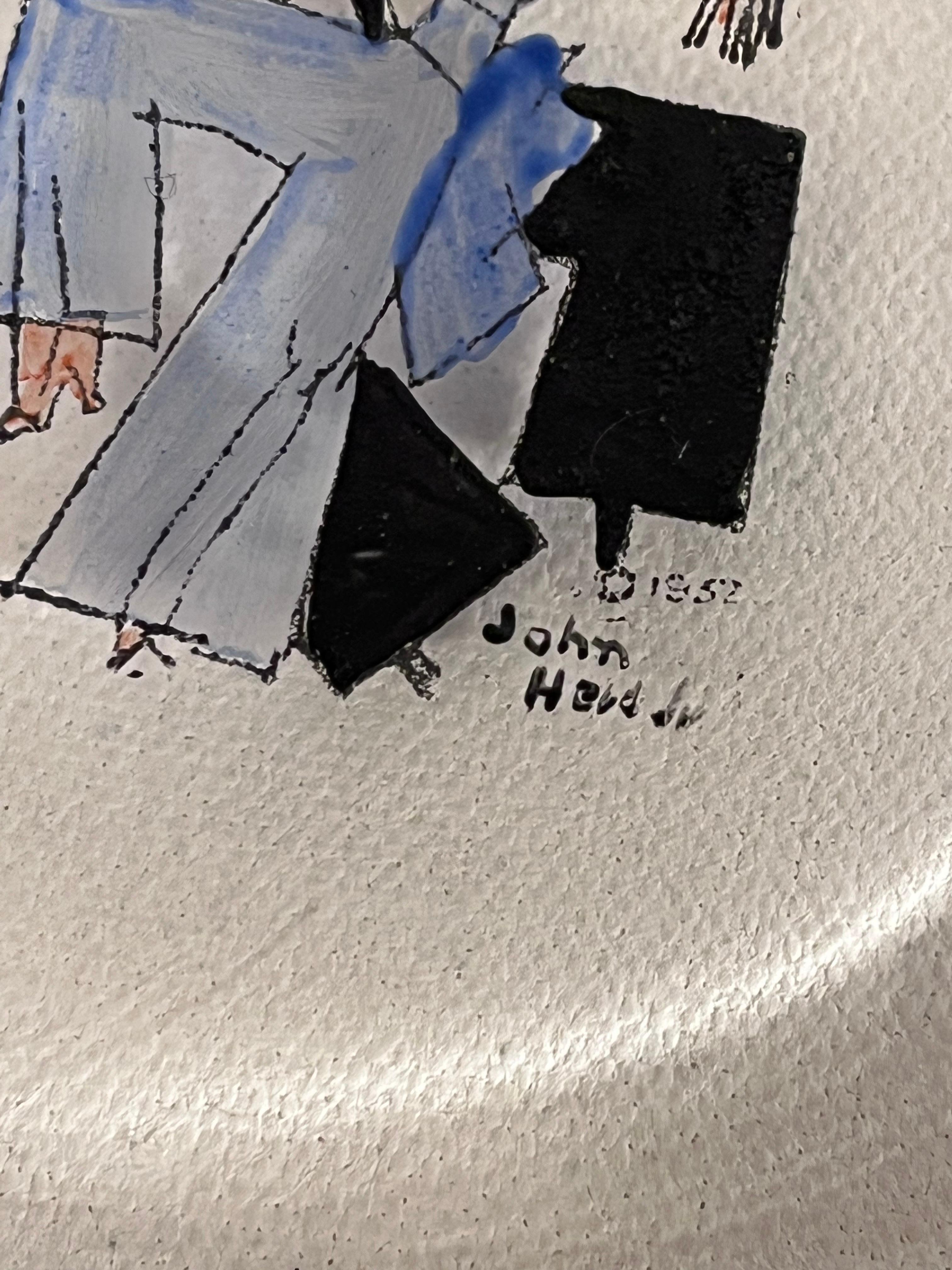 Collection of 4 John Held Jr. Gemalte Art Deco Cocktail Bar Servierplatten 1932 im Angebot 2