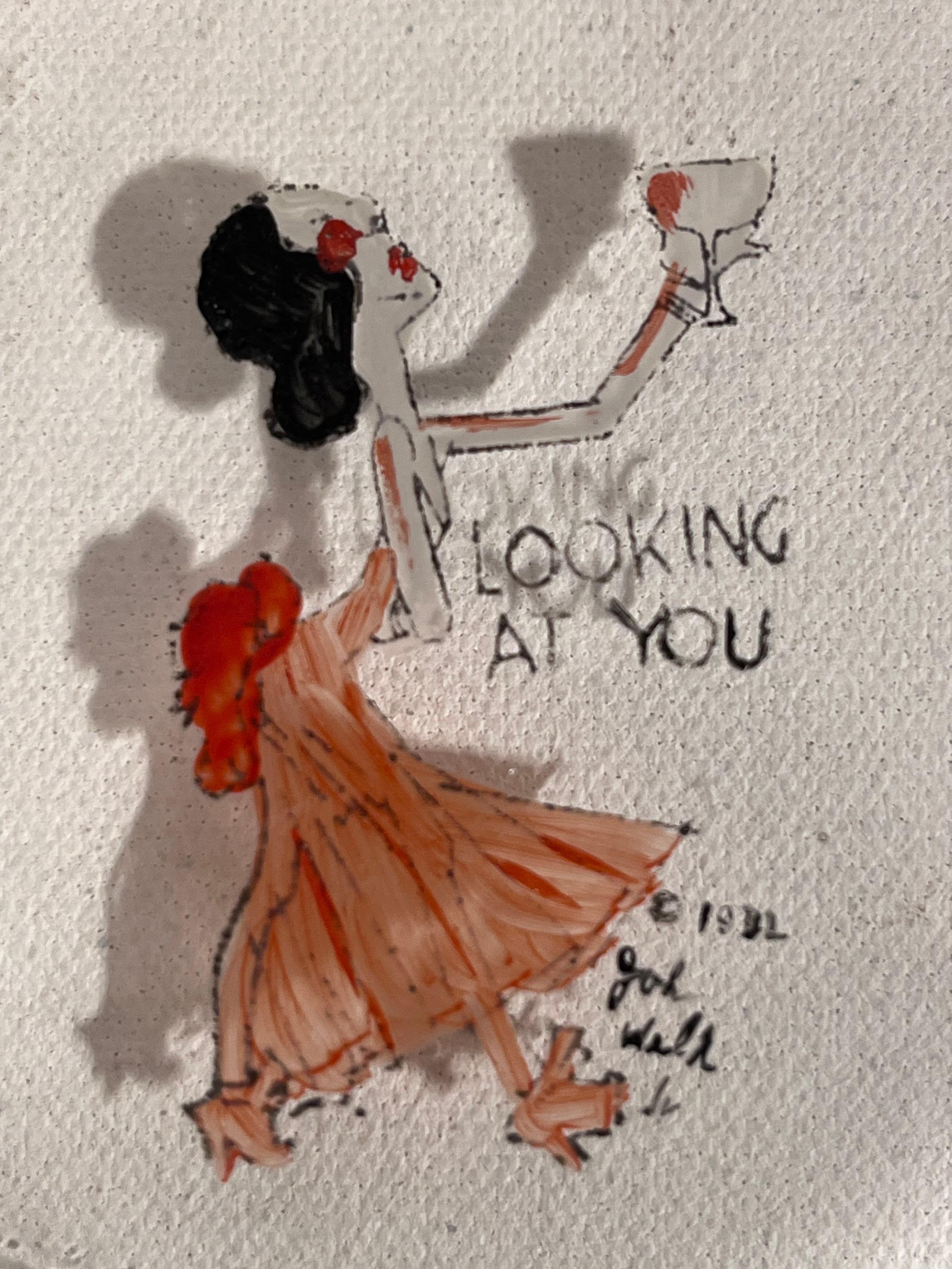 Collection of 4 John Held Jr. Gemalte Art Deco Cocktail Bar Servierplatten 1932 (Art déco) im Angebot