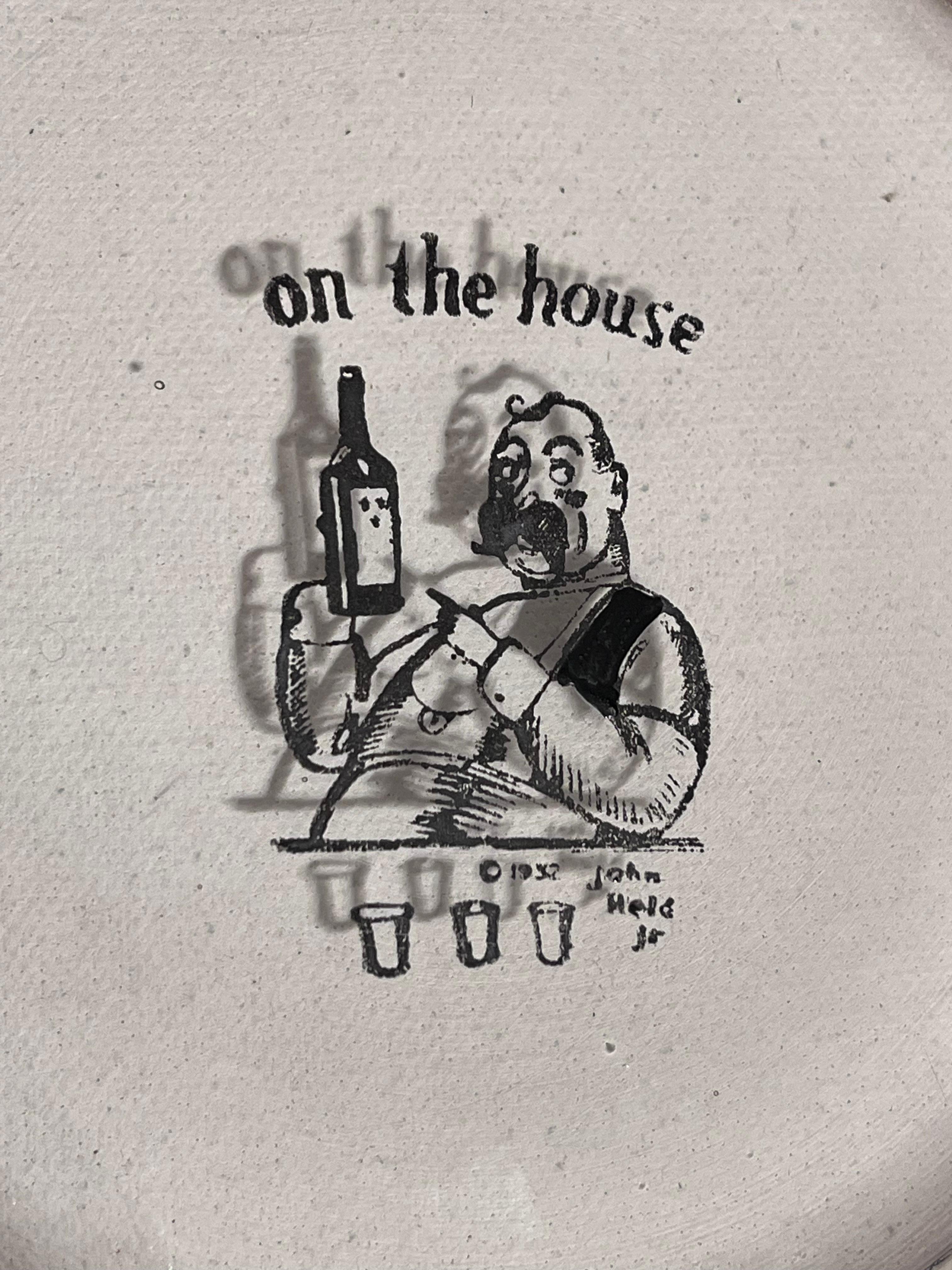 Collection of 4 John Held Jr. Gemalte Art Deco Cocktail Bar Servierplatten 1932 (amerikanisch) im Angebot