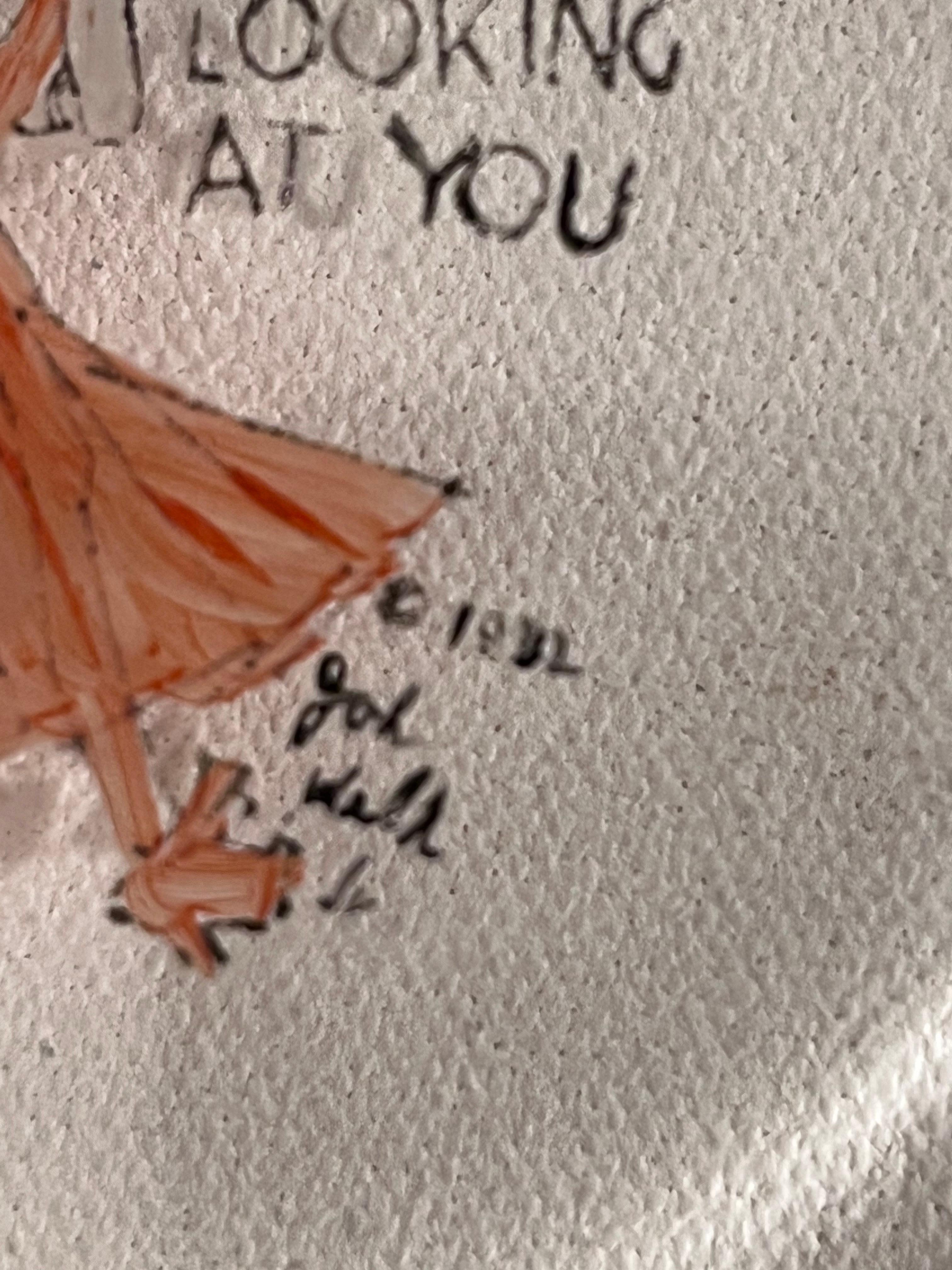 Collection of 4 John Held Jr. Gemalte Art Deco Cocktail Bar Servierplatten 1932 (Mitte des 20. Jahrhunderts) im Angebot