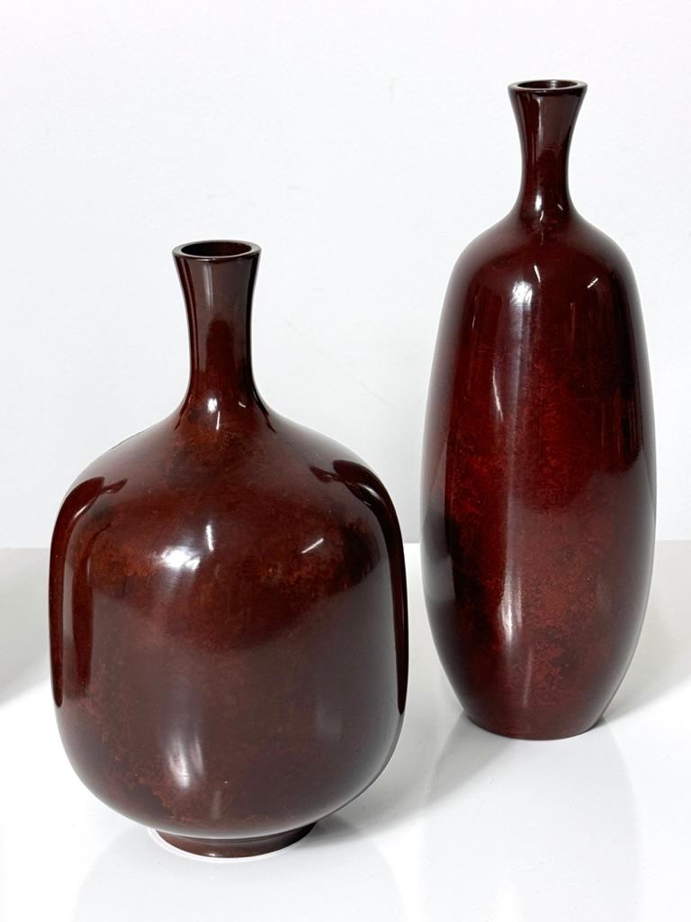 Sammlung von 4 japanischen Ikebana-Bud-Vasen aus der Mitte des 20. Jahrhunderts um 1950 im Angebot 1