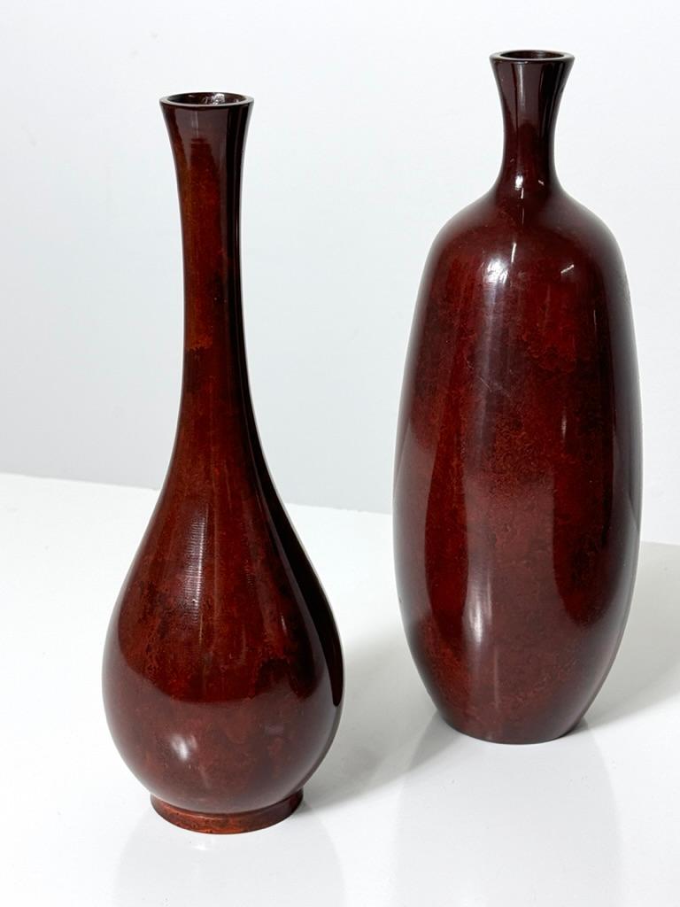 Sammlung von 4 japanischen Ikebana-Bud-Vasen aus der Mitte des 20. Jahrhunderts um 1950 im Angebot 2