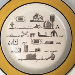 Collection of 4 Misc. Creil Pictorial Plates