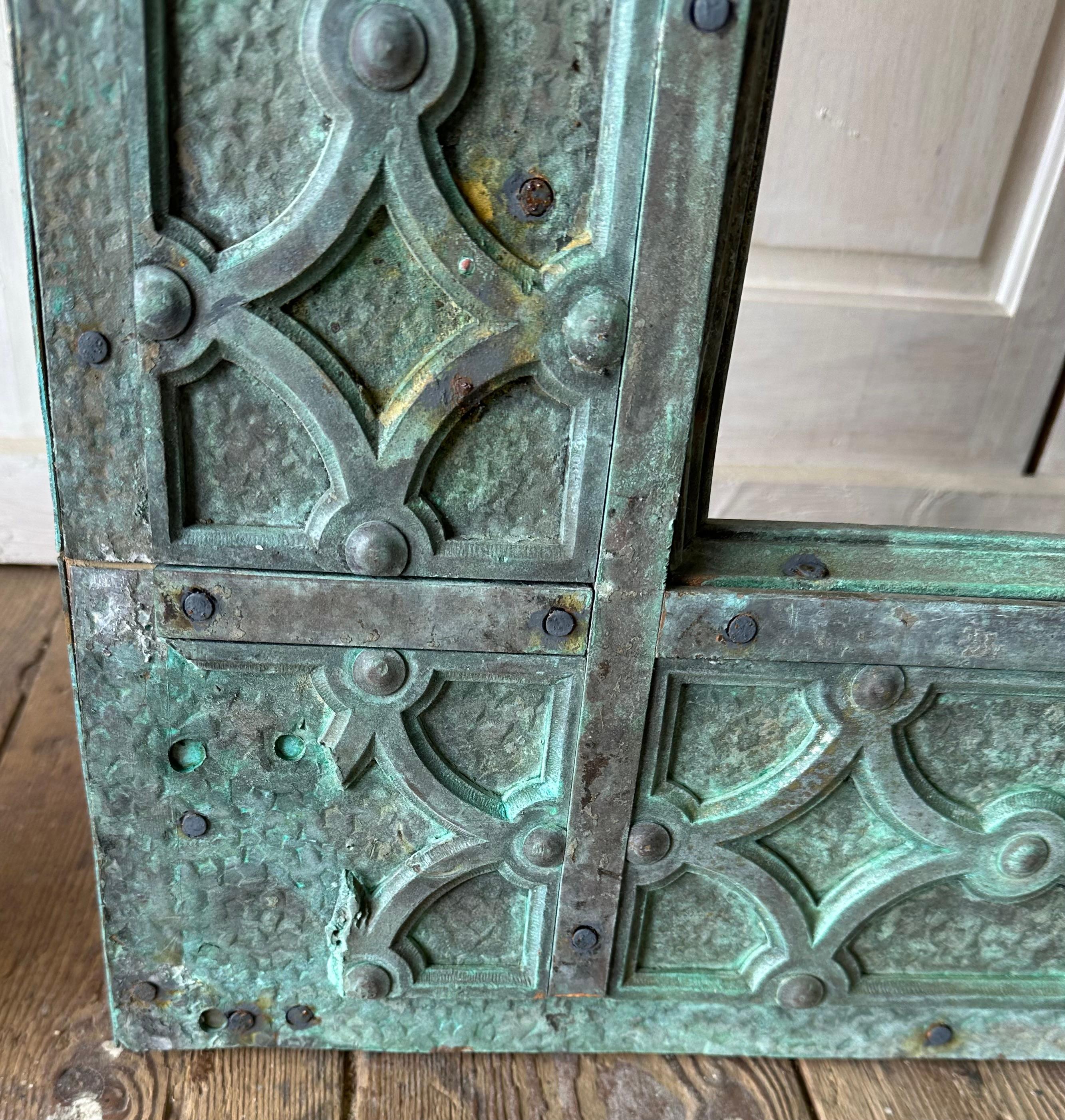 Collection of 4 Monumental Verdigris Bronze Floor Mirrors--PRICED INDIVIDUALLY For Sale 7