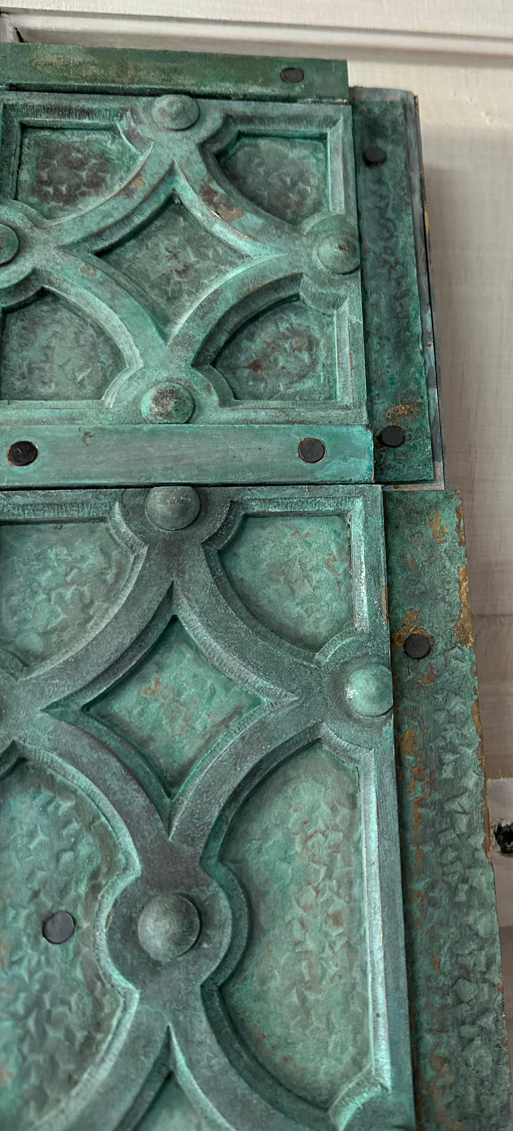 Collection of 4 Monumental Verdigris Bronze Floor Mirrors--PRICED INDIVIDUALLY For Sale 10