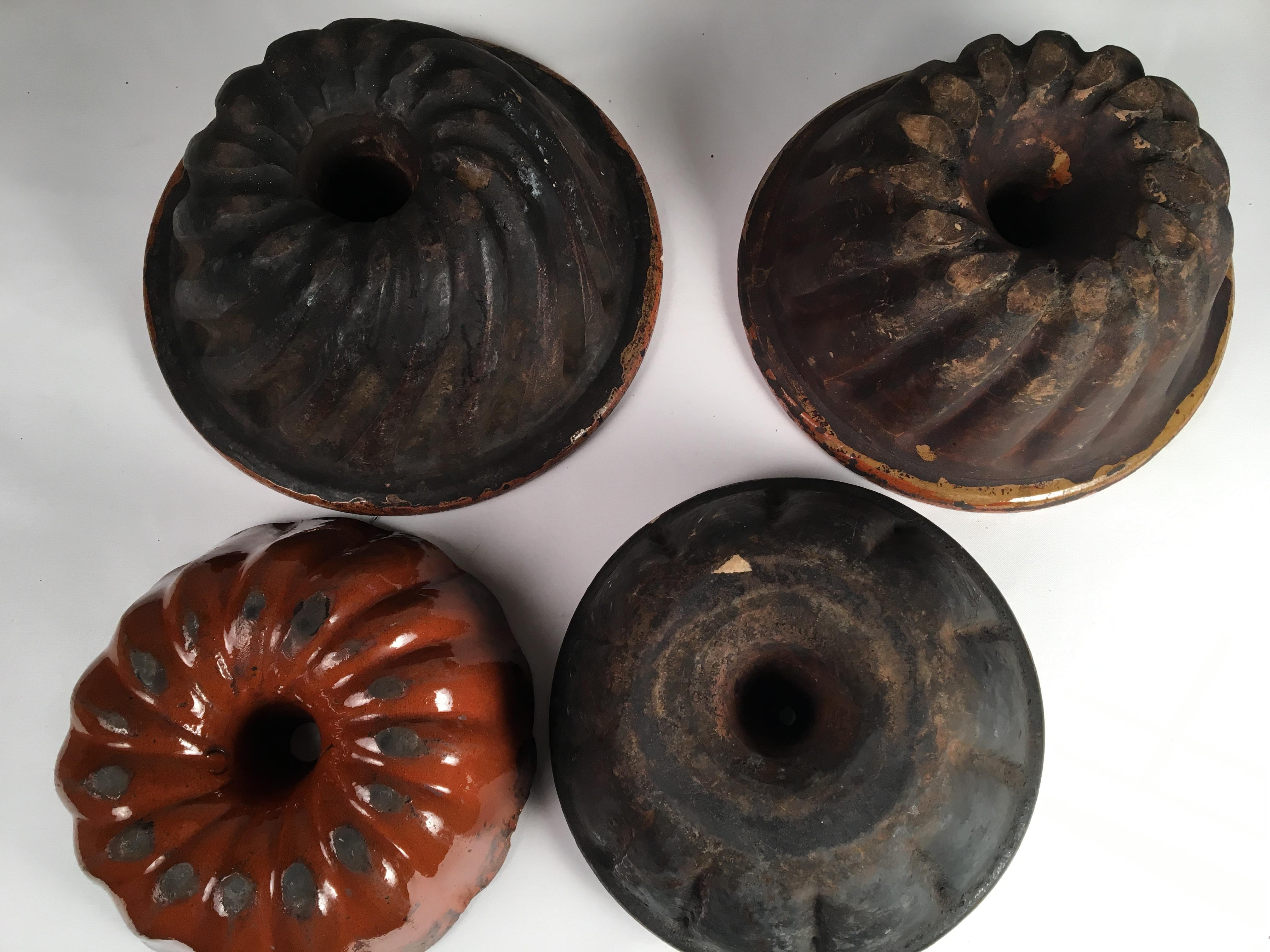 American Collection of 4 Pennsylvania Redware 
