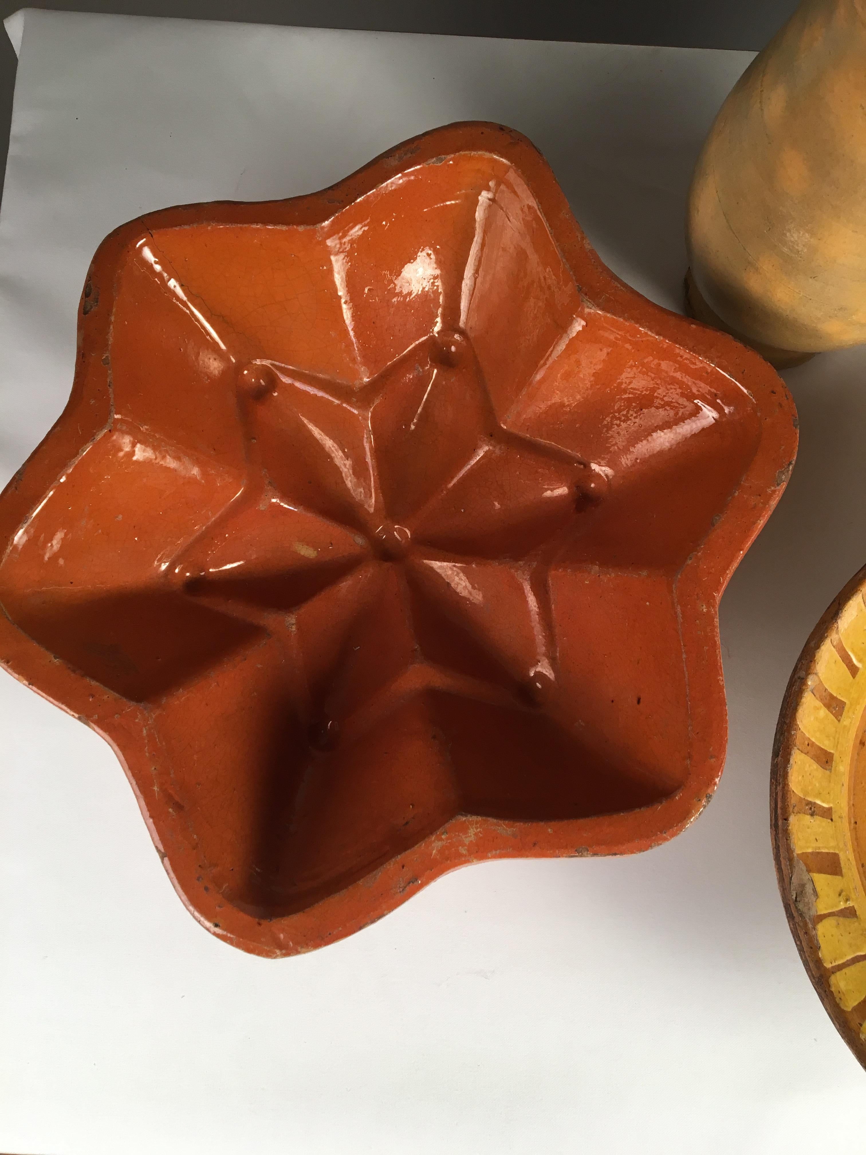 Collection of 4 Pottery Items, French 19th Century In Good Condition In Doylestown, PA
