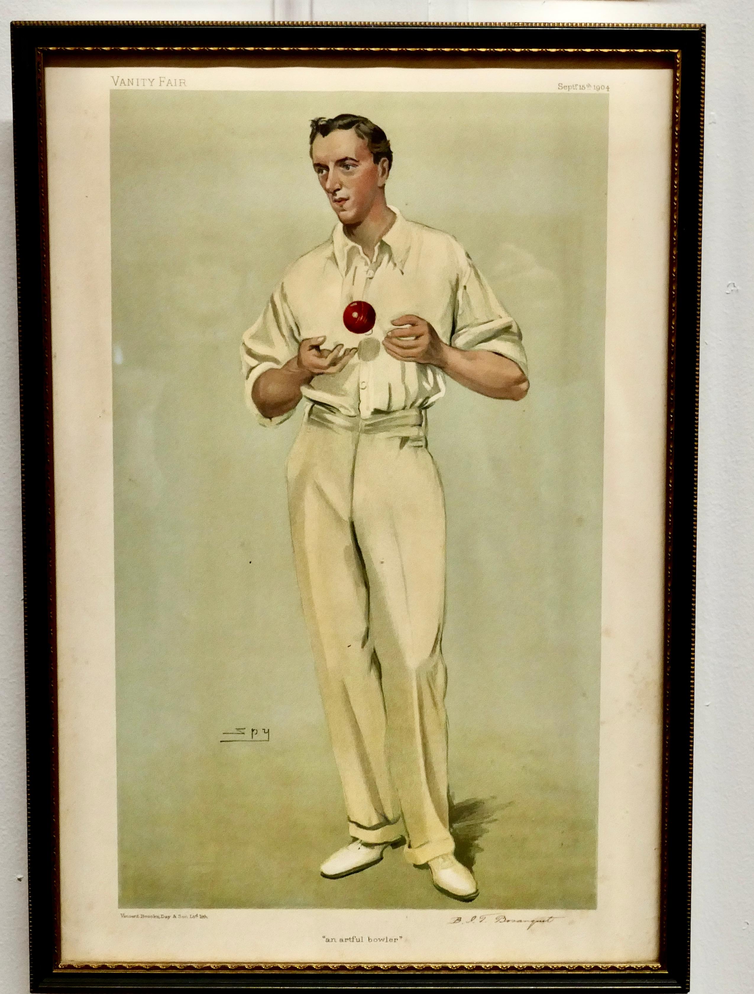 British Colonial Collection of 4 Vanity Fair Cricketing Themed “Spy” Prints