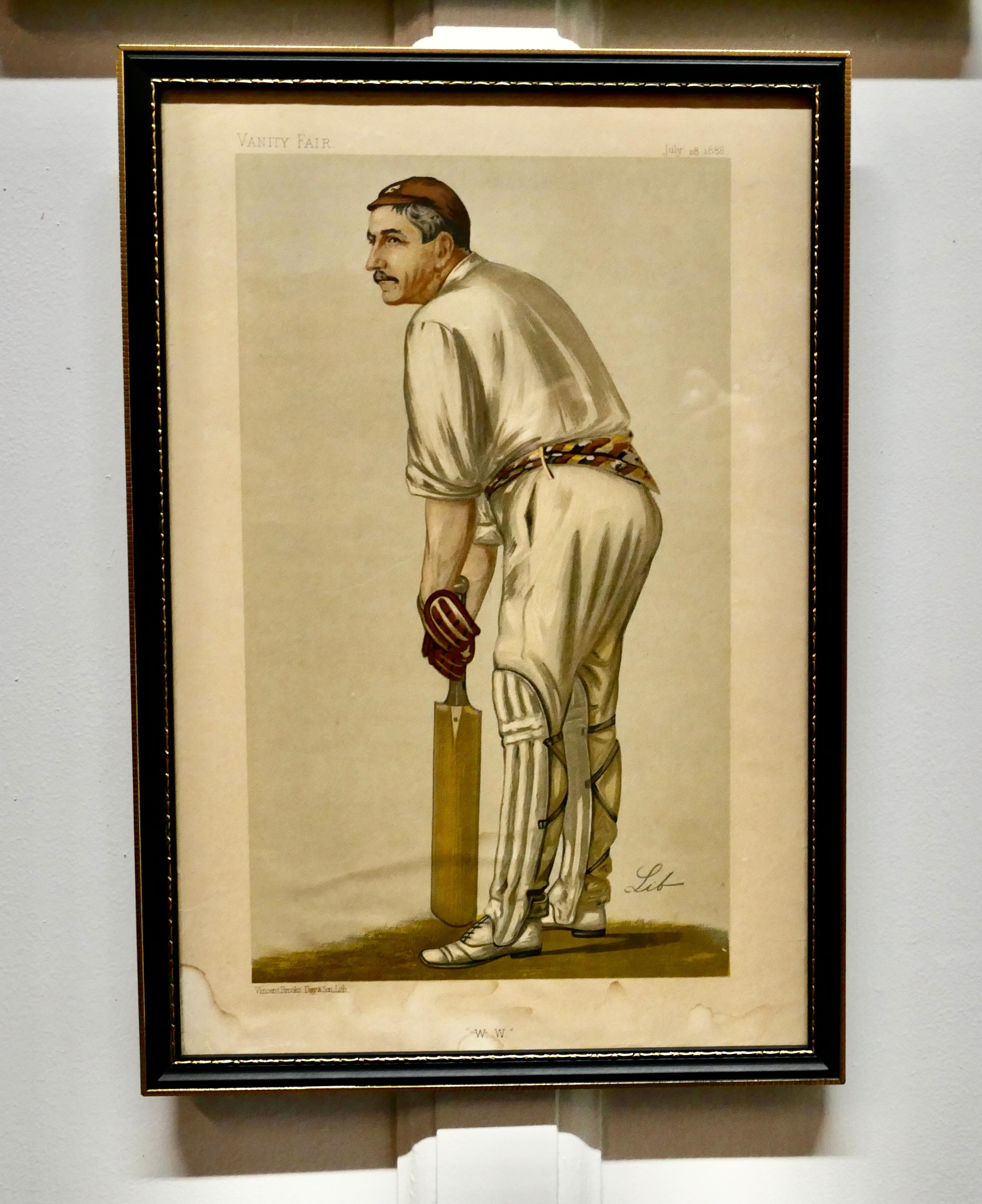 Paper Collection of 4 Vanity Fair Cricketing Themed “Spy” Prints