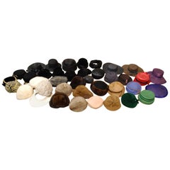 Vintage Collection of 40 Pieces Handmade Hats
