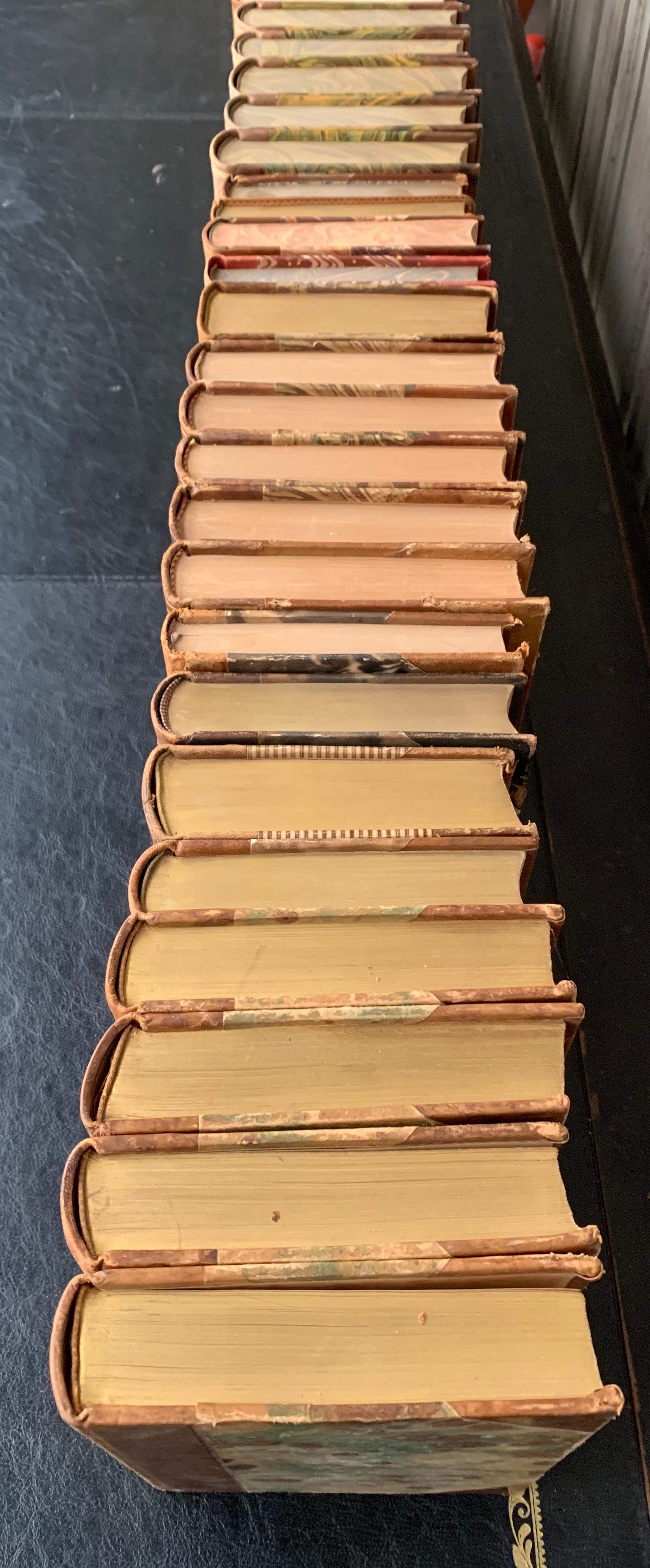 Collection of 43 Scandinavian Antique Leather-Bound Books 8