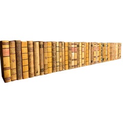 Collection of 46 Swedish 20th Century Leather-Bound Books