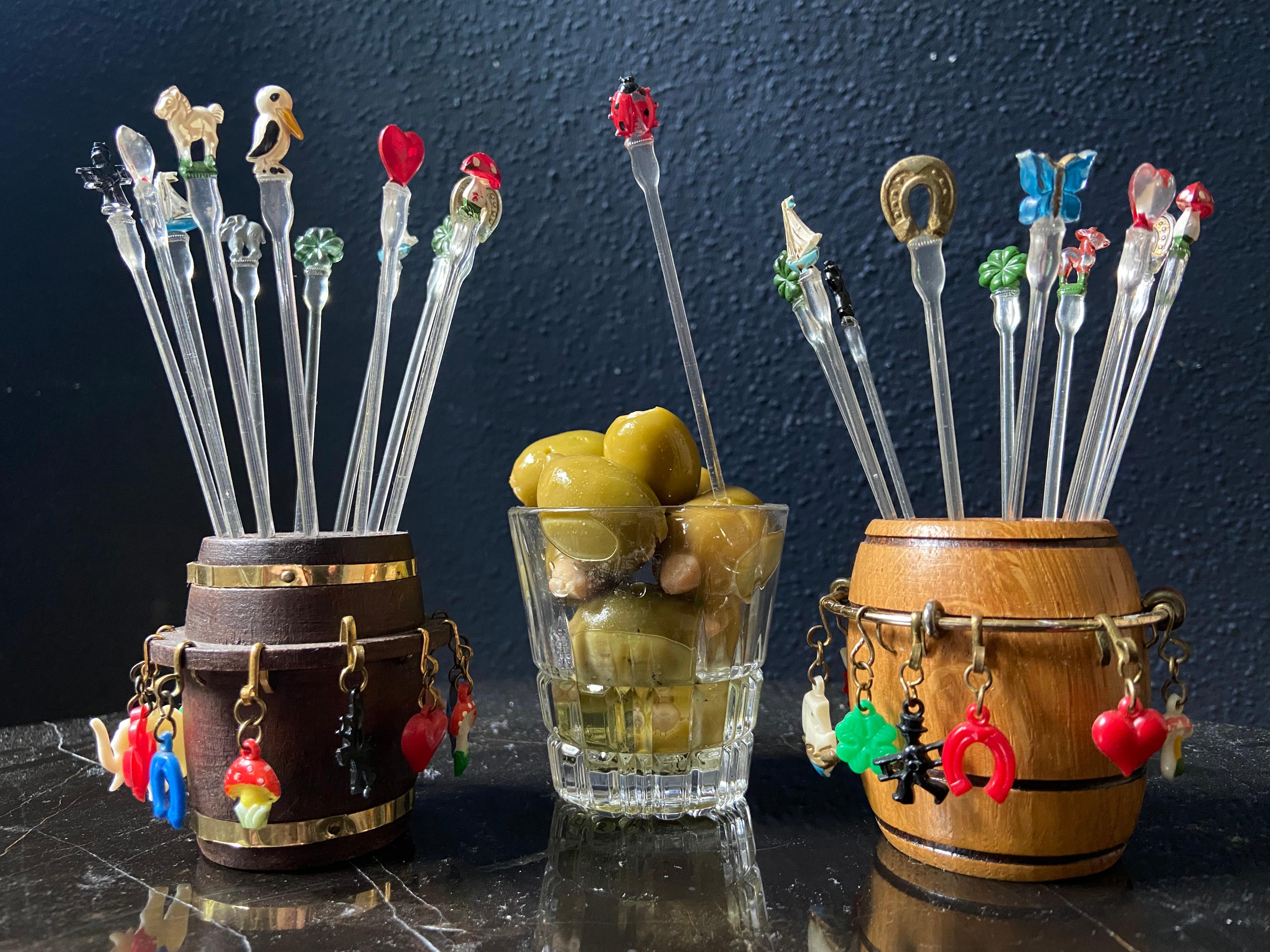 Collection of 48 Vintage Cocktail / Tapas Picks, Germany 1970's Alemán en venta