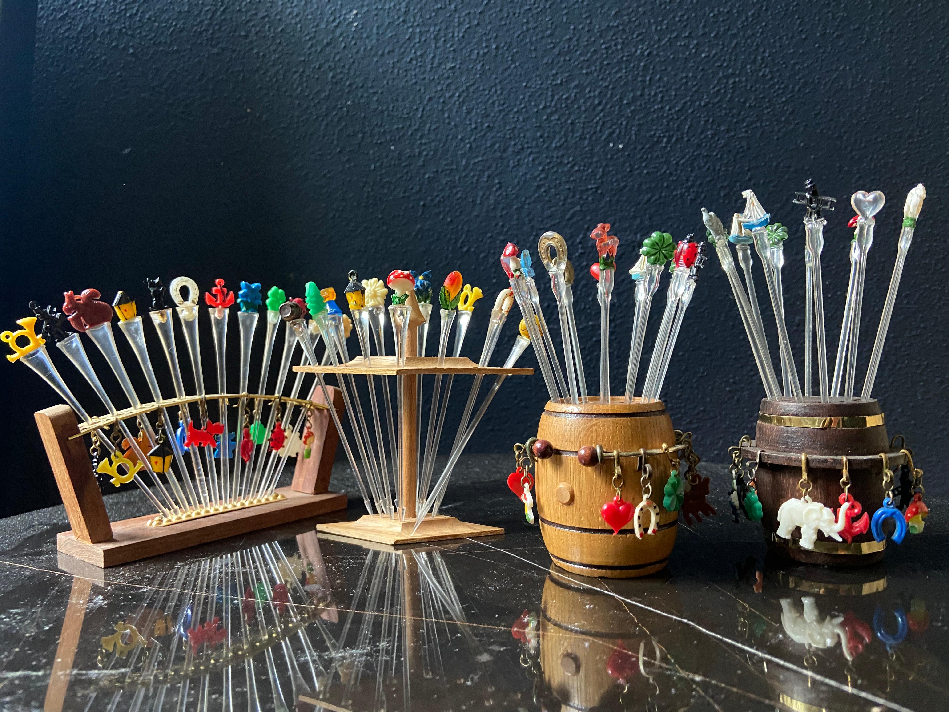 Collection of 48 Vintage Cocktail / Tapas Picks, Germany 1970's en Bueno estado para la venta en Cork, IE
