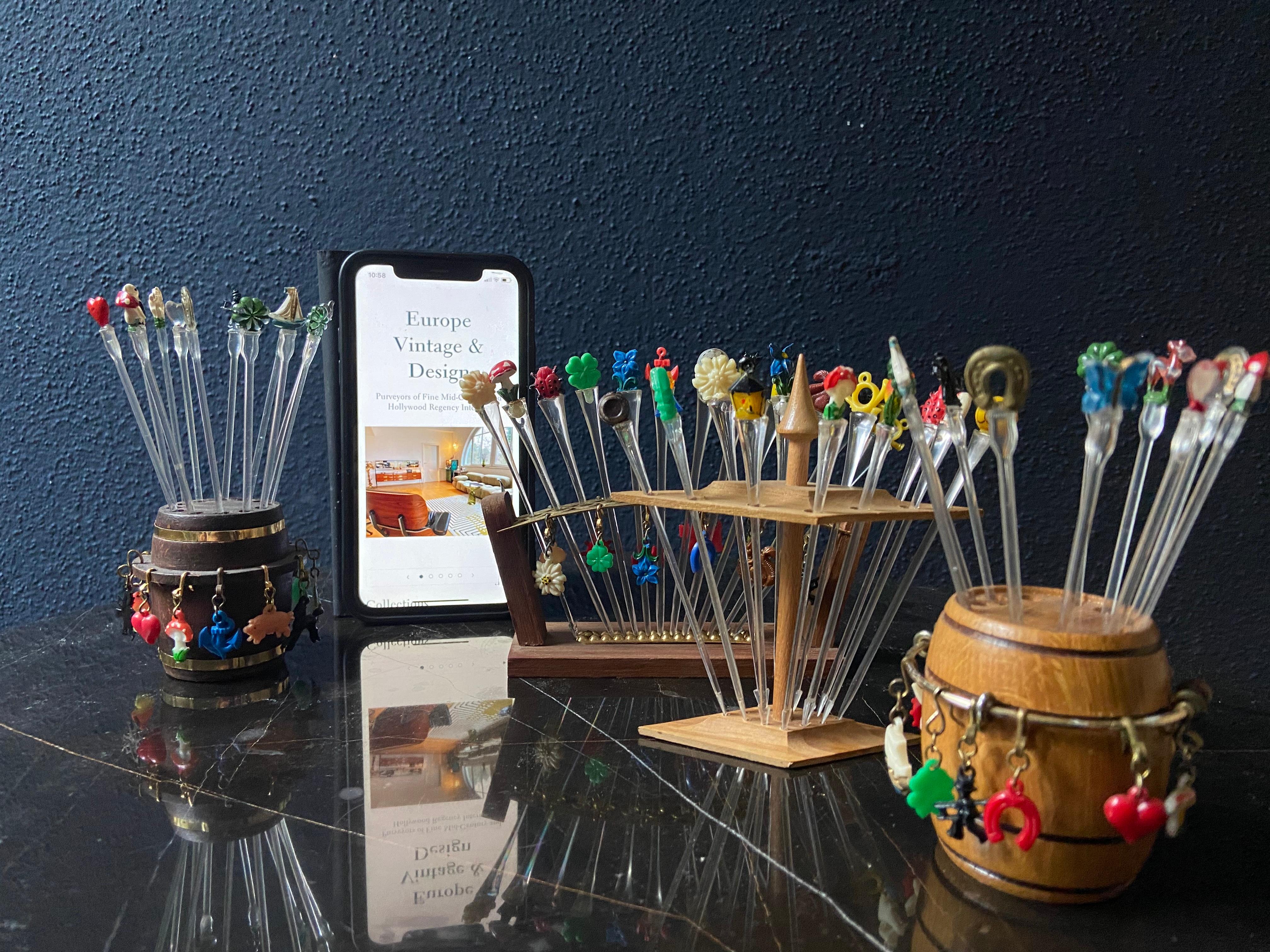 Collection of 48 Vintage Cocktail / Tapas Picks, Germany 1970's en venta 1