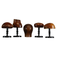 Collection of 5, 20th Century Hat Forms