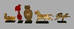 Collection of 5 American Antique Shooting Gallery Targets circa 1925